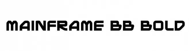 Mainframe BB Bold  baixar fontes gratis