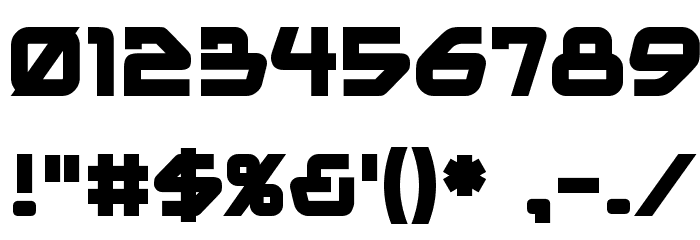 Mainframe BB Bold Font OTHER CHARS