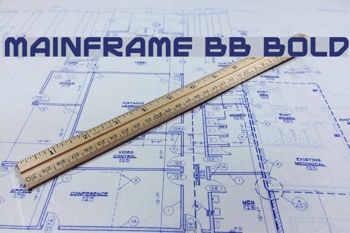 Mainframe BB Bold Font examples