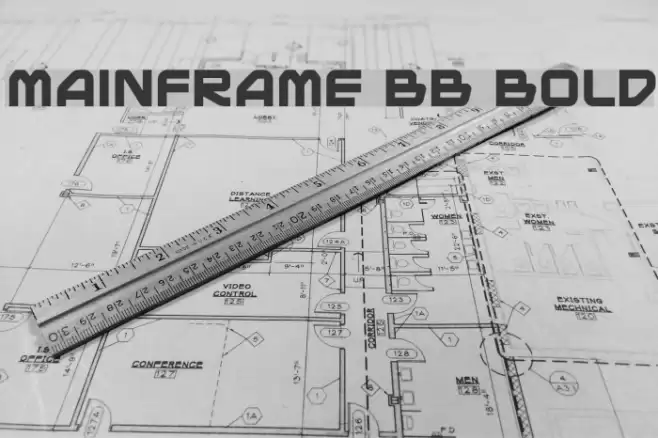Mainframe BB Bold Шрифта examples