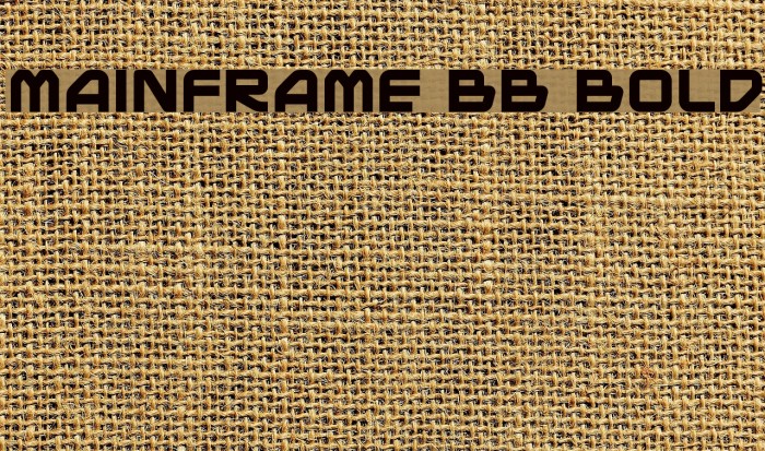 Mainframe BB Bold Font examples