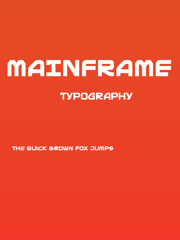 Mainframe BB Bold Poster