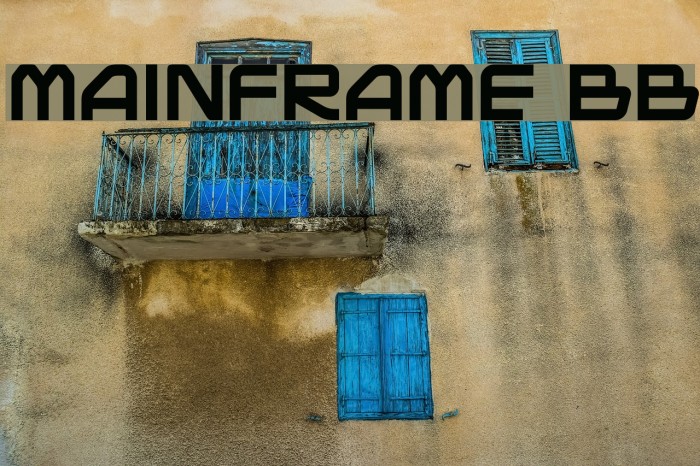 Mainframe BB Font examples