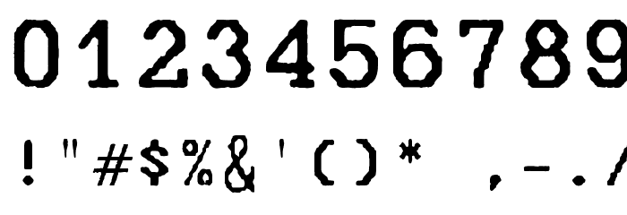 Mainframe-CN Trois Six R Font OTHER CHARS