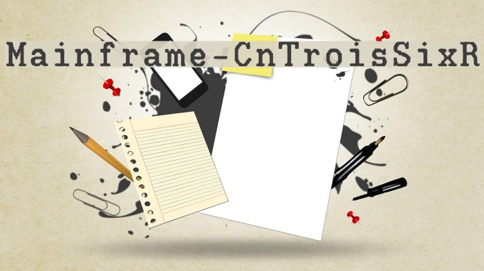 Mainframe-CnTroisSixR Example 3