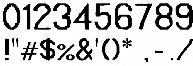 Mainframe-NO Neuf Un R Font OTHER CHARS