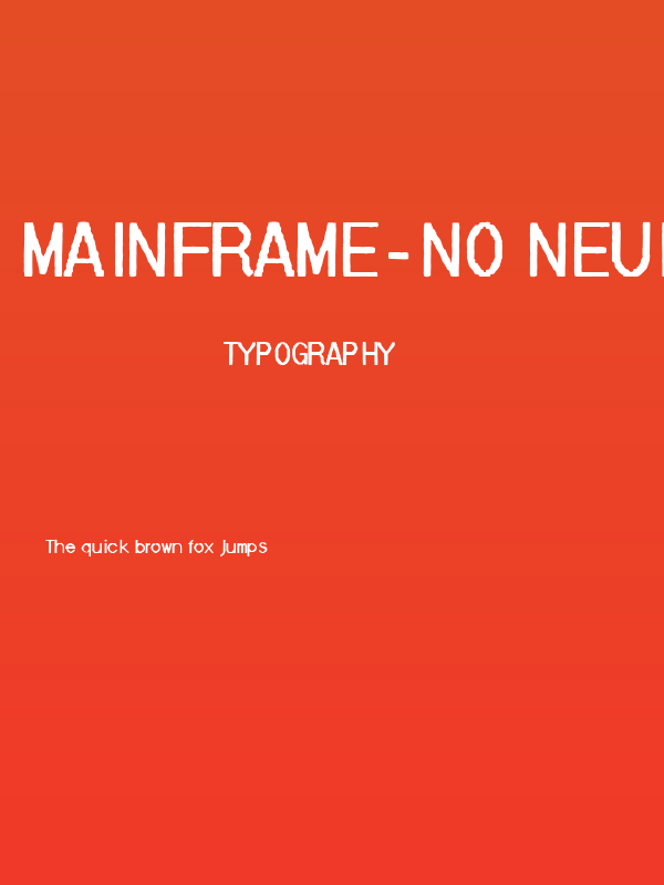 Mainframe-NO Neuf Un R Poster