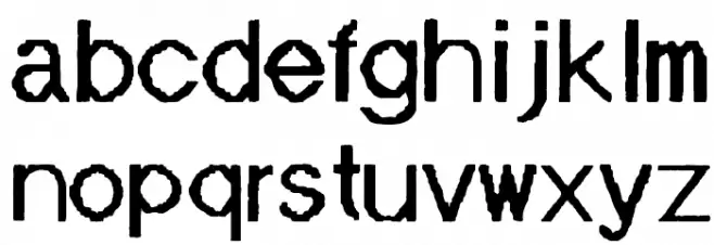 Mainframe-NO Neuf Un R फ़ॉन्ट लोअरकेस