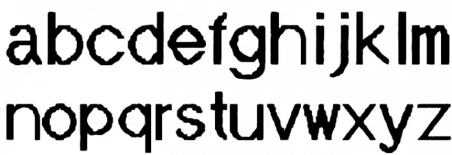 Mainframe-NoNeufUnR Schriftart Kleinbuchstaben