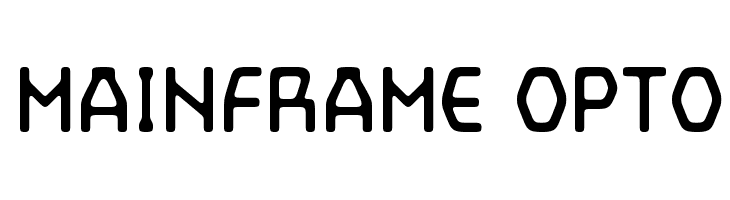 Mainframe Opto  Frei Schriftart Herunterladen