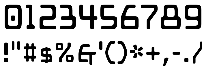 Mainframe Opto Font OTHER CHARS