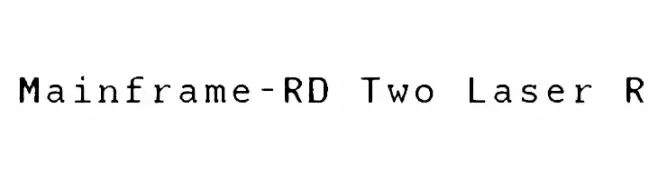 Mainframe-RD Two Laser R  नि: शुल्क फ़ॉन्ट्स डाउनलोड