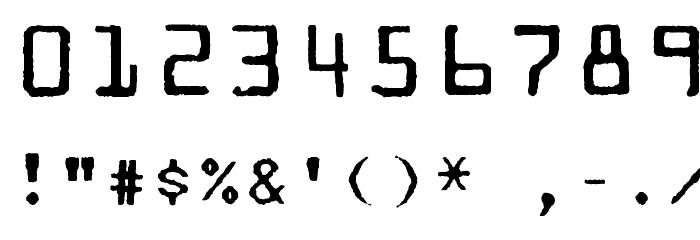 Mainframe-RD Two Laser R Font OTHER CHARS