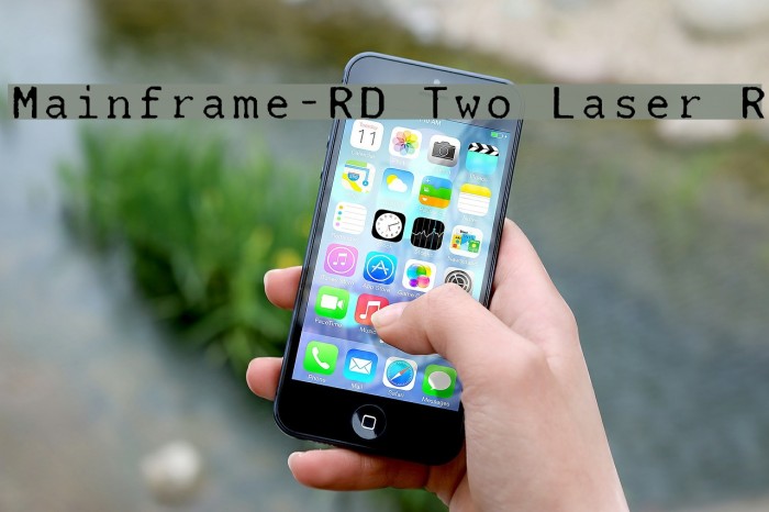 Mainframe-RD Two Laser R Font examples