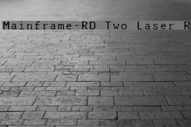 Mainframe-RD Two Laser R Font examples