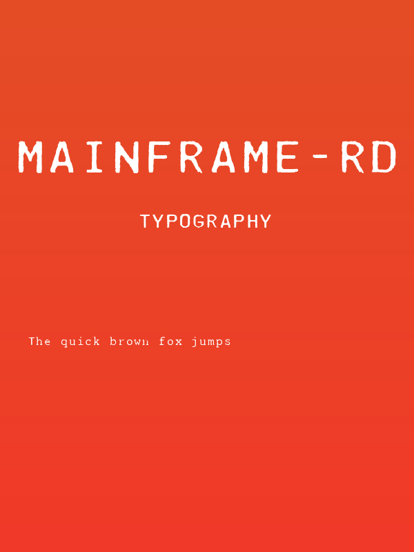 Mainframe-RD Two Laser R Poster