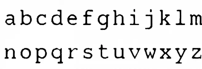 Mainframe-RD Two Laser R Font LOWERCASE