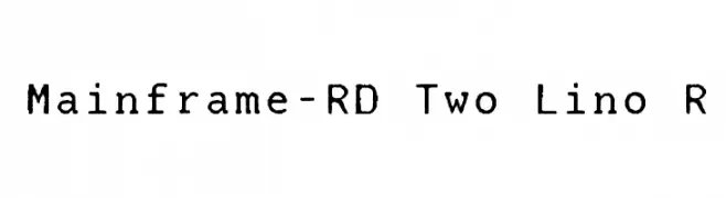Mainframe-RD Two Lino R  لخطوط تنزيل