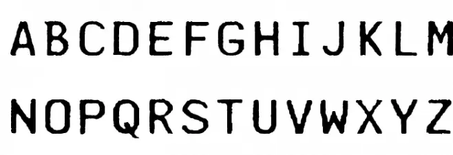 Mainframe-RD Two Lino R Schriftart Groß