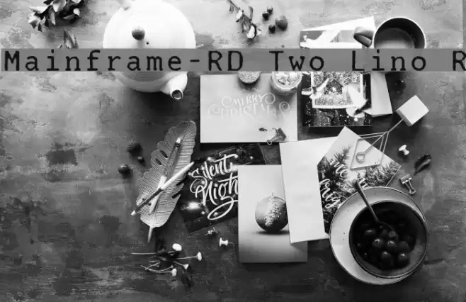 Mainframe-RD Two Lino R Font examples