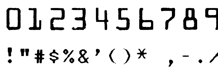 Mainframe-RdTwoLaserR Font OTHER CHARS