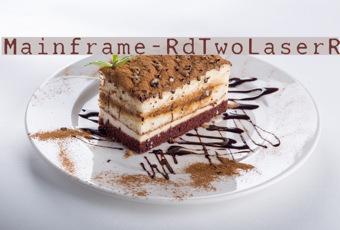 Mainframe-RdTwoLaserR Font examples