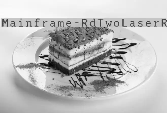 Mainframe-RdTwoLaserR Font examples