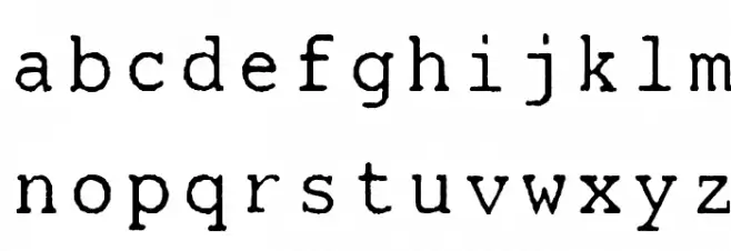 Mainframe-RdTwoLaserR Font LOWERCASE