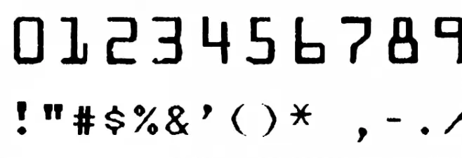 Mainframe-RdTwoLinoR Font OTHER CHARS