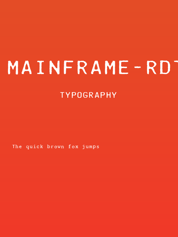 Mainframe-RdTwoLinoR Poster