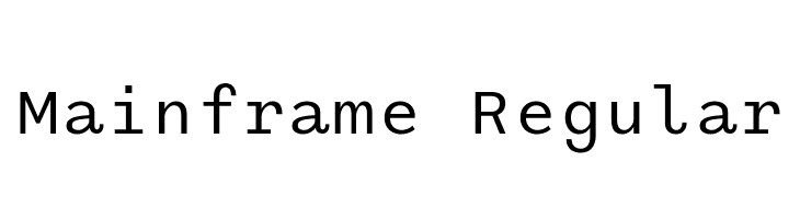 Mainframe Regular  لخطوط تنزيل