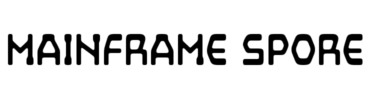 Mainframe Spore  नि: शुल्क फ़ॉन्ट्स डाउनलोड