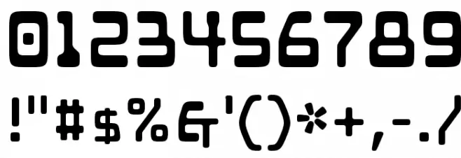 Mainframe Spore Font OTHER CHARS