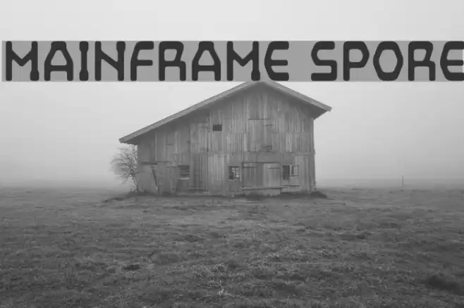 Mainframe Spore Font examples
