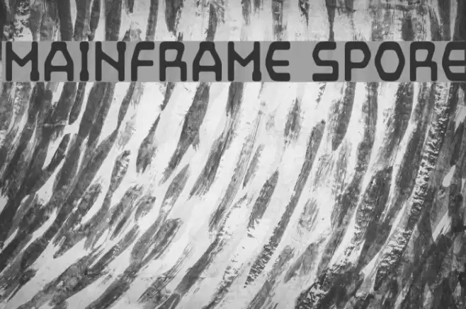Mainframe Spore Font examples