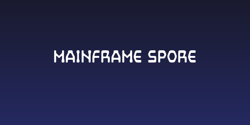 Mainframe Spore Social Header