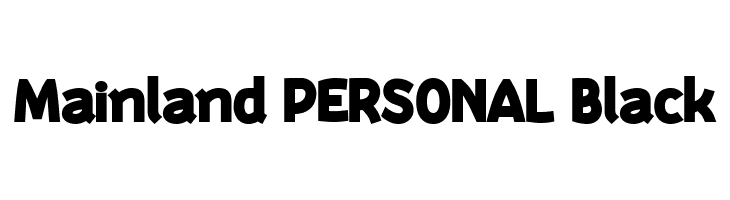 Mainland PERSONAL Black  font caratteri gratis