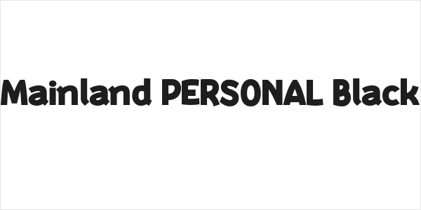 Mainland PERSONAL Black Logo