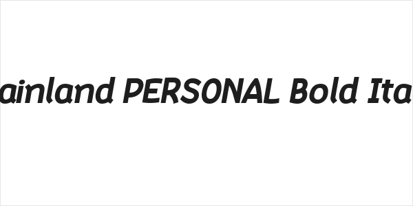 Mainland PERSONAL Bold Italic Logo