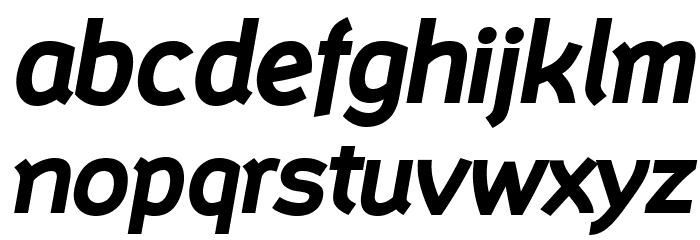 Mainland PERSONAL Bold Italic Font LOWERCASE