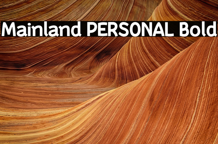 Mainland PERSONAL Bold Example 2