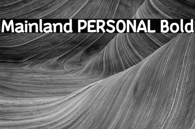 Mainland PERSONAL Bold Example 2