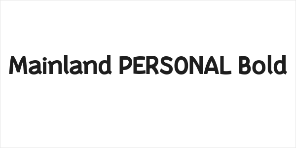 Mainland PERSONAL Bold Logo