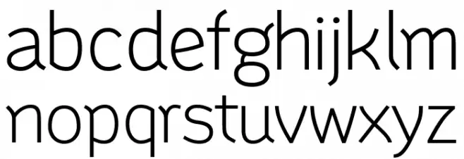 Mainland PERSONAL Light Schriftart Kleinbuchstaben