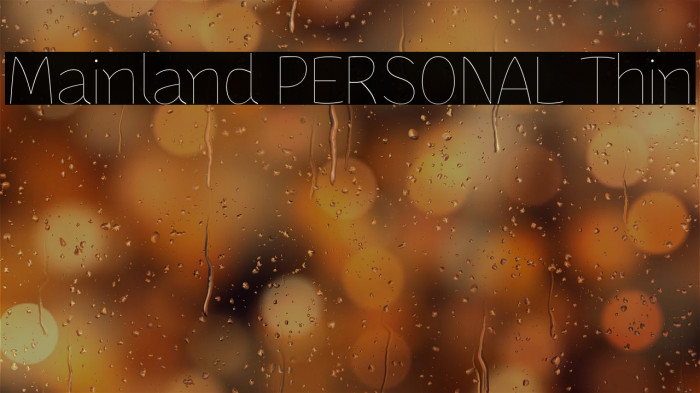 Mainland PERSONAL Thin Example 3