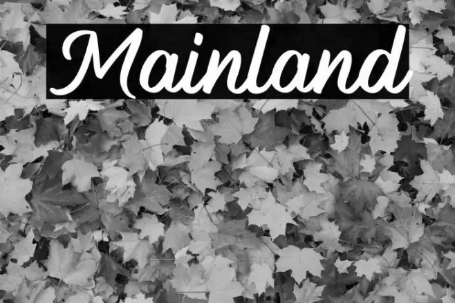 Mainland Font examples
