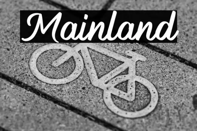 Mainland Font examples