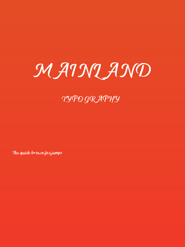 Mainland Poster