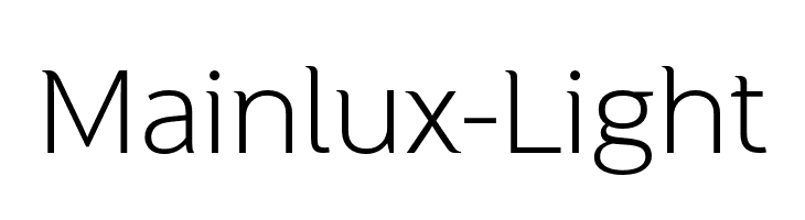 Mainlux-Light  Free Fonts Download