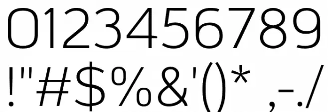 Mainlux-Light Font OTHER CHARS